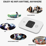 Portable 2100mAh 4G LTE Router SIM Card Slot 150Mbps Pocket Router Wireless Wifi Travel