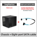 8-Bay NAS Computer Case with SAS/SATA Hot-Swap Backplane, Support MATX Motherboard, Full-Height PCIe | for Home Server Storage