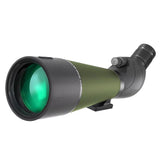 20-60x80 HD Waterproof Telescope BAK4 Outdoor Monocular Birdwatching Spyglass for Camping with Dual Focus System 80mm FMC Lens