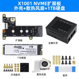 Raspberry Pi 5 X1001 M.2 SSD Expansion Board - PCIe to NVMe Adapter for 2280 Solid State Drives