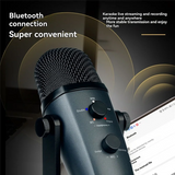 Cardioid Pickup USB Bluetooth Microphone Condenser Mic With Quick Mute,Plug & Play For Recording Streaming Podcasting