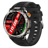 Sports Smartwatch Men With Flashlight Compass BT Calls Voice Assistant Watchproof Heart Rate Monitor Remote Control Photography