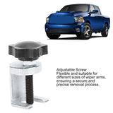 Auto Windshield Wiper Arm Removal Tool Adjustable Screw Metal for Straight & Splined Spigots Up to 15mm Diameter Car Repair Tool