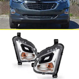 1Pair Front Bumper Turn Signal Light W/O Fog Lamp 84226246 84226245 For Chevy Equinox 2018-2021 W/ Halogen Lamp US