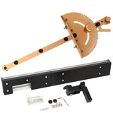 Ruler for Table Saw Router Woodworking Tools Miter Gauge With Track Stop Table Saw/Router Miter Gauge Sawing Assembly Angle