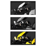 ABWG-Child Speed Limit Throttle & Brake Pedal for Ninebot Gokart Kit Accelerator Brake Pedal for Gokart Pro Scooter