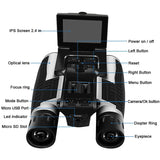 DT40 New 2.5K Resolution Digital Binoculars Camera 12X Optical Zoom 8X Digital Zoom Scope Camera Gadget Digital Telescope Camera