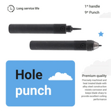 10Pcs Heavy Duty Hollow Punch Kit Set Gasket Leather Rubber Punching Diy Leathercraft Perforating Tools Herramientas Para