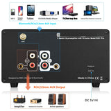 EQ5 / EQ5 PRO Mini 5-Band EQ Equalizer with Bluetooth Receiver 3.5mm AUX Stereo Audio Bypass Balance Preamp w/VU Meter