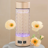 New Design 4000-5000ppb SPE PEM Portable Electrolytic Cup High-concentration Rich Hydrogen Water Bottle Small Molecule Water Cup