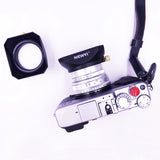 37 to 58 mm Square Lens Hood Retro Universal Lens Accessories for Sony Fujifilm Olympus Mirrorless Camera Lenses DV Camcorders