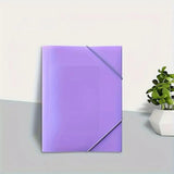 12pcs A4 Office Project Binder Large Capacity Storage Bag Elastic Cord File Bag with Elastic Closure Drawstring Document Pouch