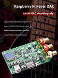 New AK4493S Raspberry Pi DAC Audio Decoding Board  Digital Broadcasting Supports I2S to Coaxial Fiber HDMI ES9038