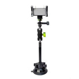 Universal Car Suction Cup Mount with Adjustable Metal Magic Arm Stand for GoPro/Insta360 & DJI Action & Action2 and Phones