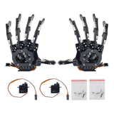 Robot Mechanical Claw Clamper Arm Five Fingers Right Hand & Left Hand with Servos for Robot DIY Assembled