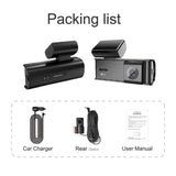 Dash Cam 4K 2160P UHD WiFi for Car DVR Camera Video Recorder Auto Night Vision WDR Voice Control Wireless 24H Parking Mode