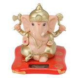 Solar Powered Ganesha Ornament Decoration Ornaments for Home Garden Car Dashboard
