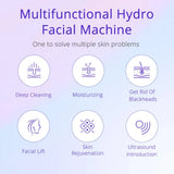 Peneelily Bio Skin Scrubber Hot Cold Care Beauty Spa Skin Scrubber Hydrodermabrasion Facial Machine Hydro