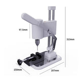 Mini Electric Bench Drill with LED Light, High-Precision Desktop Drilling Machine