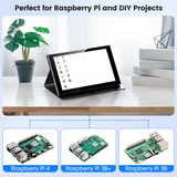 B27B 7 Inch IPS Mini -Compatible Universal Touch Screen With Case For Raspberry Pi 5 4 Windows PC Display Game Console