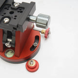 High Precision 0-65° Adjustable Tilt Head with Quick Release Clamp, Aluminum Alloy Tripod Mount Base, 3/8"-16 Thread