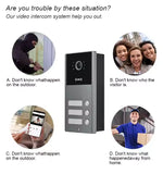 Home 7inch LCD Wifi for Apartments Residential 1080P Intercom Doorbell with RFID Card Unlock 2/3/4 Unit Video Door Phone System