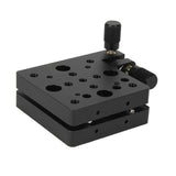 Manual Dual-Axis Tilt Stage, Precision 2D Adjustable Platform for Pitch & Rotation Angle Adjustment