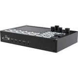 1080P 4 Channel HDMI Live Streaming Video Mixer Switch Live Broadcast Video Switcher with 5 Inch Screen Mic Line in Audio Mixing