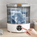 Portable Mini Washing Machine 12L Large Capacity With Spin Basket Compact Laundry Washer For Apartments Dorms RV Travel