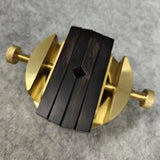 360° Rotating Dual-Axis Brass Seal Carving Clamp Sound-Absorbing Solid Wood Engraving Fixation Tool with Non-Slip Base