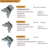 J Lab Place Selection Valve Position Diaphragm Electric Control Selector Valve Without Control Box Lab Electric Selection Tool