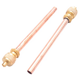 80 Valve 1/4 Inch SAE X 1/4 Inch OD X 4 Inch Stem Core AC Refrigeration