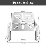 Stainless Steel Outdoor Wall Bracket Wall-mounted Silver Corner Mounting Bracket Fixing Bracket Kit for S340 Eufy