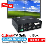 4K 2x2 HDMI TV Wall Controller Multi Monitor Splicing Processor 1X2 1X4 1X3 2X1 3x1 4X1 Video Wall Stitching Box Screen Splicer