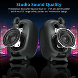 80W High-fidelity 4-inch Active Speaker 2-way Bookshelf Speakers 3D Stereo 35 HZ-20 KHZ High-end Home BT Remote Audio Equipment