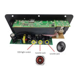 Home Audio Amplifier Board With LED Screen Car Digital Bluetooth AMP Module TF Card U-disk Player Support External Audio Cable