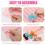 Storage Hanger Bows And Headbands Holder For Baby Hair Accessories Hair Bows Holder For Baby Girls Hair Clips