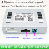 Car Reverse Camera Trajectory Decoder For Audi A3 8v S3 8p RS3 2012~2021 OEM Original Screen Upgrade Parking Camera Plug & Play