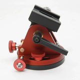 High Precision 0-65° Adjustable Tilt Head with Quick Release Clamp, Aluminum Alloy Tripod Mount Base, 3/8"-16 Thread