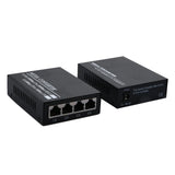 1.25G Fiber Port and 4 Ports 10/100/1000Mbps Gigabit Ethernet Switch 1 Port 1.25G Fiber 4 RJ45 Fiber Optic Media Converter
