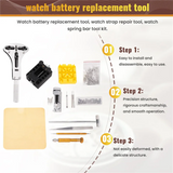 -Watch Repair Kit, 149 PCS Watch Battery Replacement Tool, Watch Band Repair Tool, Watch Spring Bar Tool Set