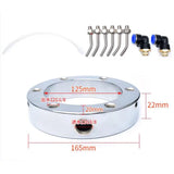 125mm Diameter CNC Water Spray Ring with 6 Adjustable Nozzles Metal Cooling Ring for Stone Engraving Machine Milling Machining C