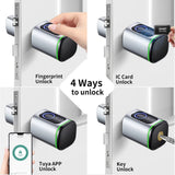 Tuya Blue-tooth Aluminum Alloy Electronic Cylinder Work With Fingerprint and Keycard TTlock Optional