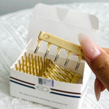 Hair Extensions Tools 6D Hair Buckle Tools 40 Pcs 6D Hair Extension Machine 6D-2 Hairs Comb Medium Brown Beige Black Color Hairs