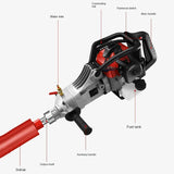 09816 1.2 KW Core Drilling Rig with Gasoline Engine Two-Stroke Non-Electric Engineering Drilling Machine Road Coring Machine