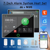Tuya Smart Home Security Alarm System Wi-Fi 4G Wireless Panel Remote Control Infrared Human Body Detection Home Burglar System