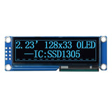 2.23 inch OLED Display Module 128*33 Resolution OLED Screen SPI Interface SSD1305 Driver 8Pin Blue Light