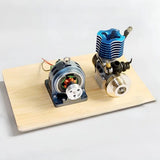 High Power DIY Generator Motor Pure Copper Movement Metal Casing with Screws Teaching Model Gift for Educational Purposes