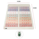 Jade Far Infrared Heating Pad Amethyst Mat - Negative Ions Photon Magnetic Therapy for Pain Relief Detox Bioenergy Gemstone Home