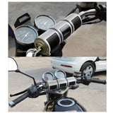 12V Motorcycle Waterproof Bluetooth Speaker Power 7W*2 Installed On U-shaped Handlebar Supports TF/USB/AUX-IN & MP3/WMA Formats
